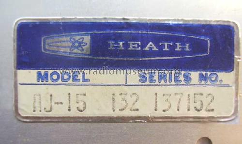 Stereo Tuner AJ-15; Heathkit Brand, (ID = 305853) Radio