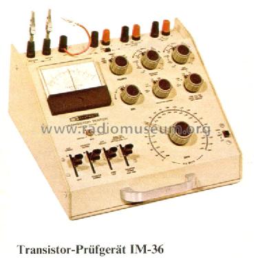 Transistor Checker IM-36; Heathkit Brand, (ID = 114927) Equipment