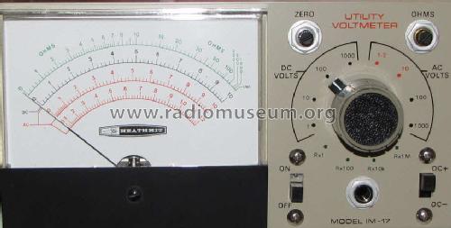 Transistor-Voltmeter IM-17; Heathkit Brand, (ID = 1068594) Equipment
