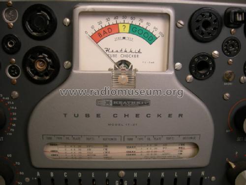 Tube Checker IT-21; Heathkit Brand, (ID = 1202958) Ausrüstung