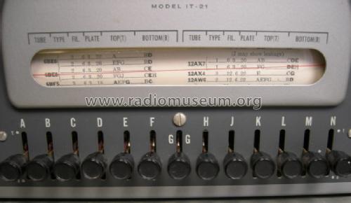 Tube Checker IT-21; Heathkit Brand, (ID = 1202961) Equipment