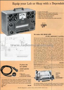 Tube checker TC-3; Heathkit Brand, (ID = 2655210) Equipment