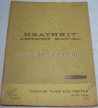Vacuum Tube Voltmeter IM-28; Heathkit Brand, (ID = 2110580) Equipment