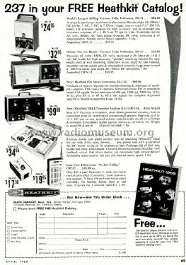 Vacuum Tube Voltmeter IM-11; Heathkit Brand, (ID = 1734647) Equipment