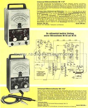 Vacuum Tube Voltmeter IM-11/D; Heathkit Brand, (ID = 2236226) Ausrüstung