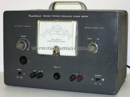 Variable Voltage Regulated Power Supply PS-3; Heathkit Brand, (ID = 2045927) A-courant