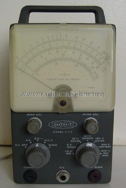 Vacuum tube voltmeter V-7A; Heathkit Brand, (ID = 1178222) Equipment