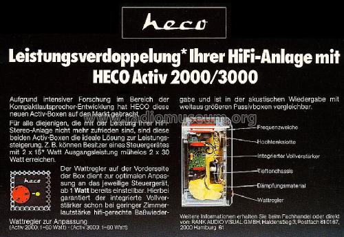 Activ 2000; Heco, Hennel & Co. (ID = 1603796) Speaker-P