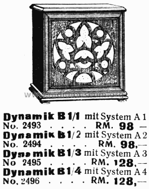 Dynamik - Gehäuselautsprecher B1/4; Hegra, Hekra, Marke, (ID = 1887475) Speaker-P