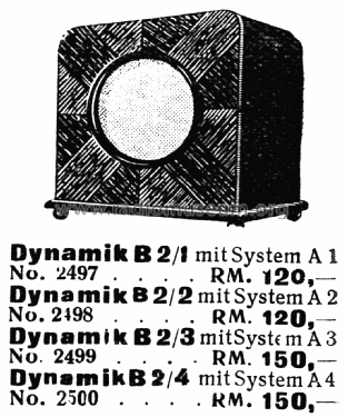 Dynamik - Gehäuselautsprecher B2/3; Hegra, Hekra, Marke, (ID = 1887388) Speaker-P