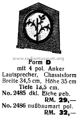 Lautsprecher Form D; Hegra, Hekra, Marke, (ID = 1887238) Speaker-P