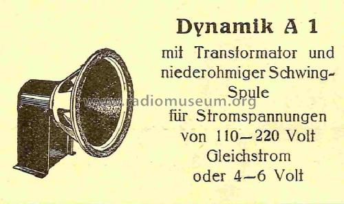 Dynamik A1; Hegra, Hekra, Marke, (ID = 823664) Speaker-P