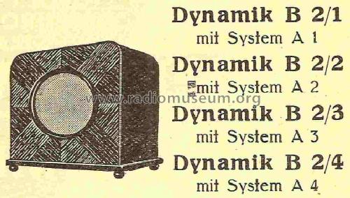 Dynamik - Gehäuselautsprecher B2/2; Hegra, Hekra, Marke, (ID = 825199) Speaker-P