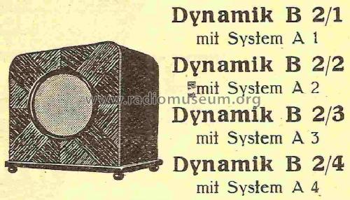 Dynamik - Gehäuselautsprecher B2/4; Hegra, Hekra, Marke, (ID = 825200) Speaker-P