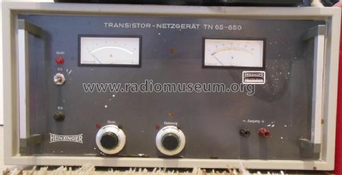 Transistor-Netzgerät TN 65-650; Heinzinger (ID = 3143744) Equipment