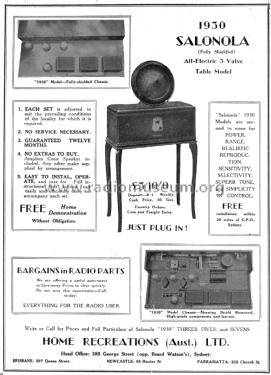 Salonola All Electric 3 ; Heiron & Smith (ID = 2414120) Radio