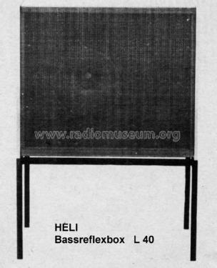 Bassreflexbox L40; Heli Gerätebau, (ID = 1477696) Speaker-P