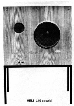 Bassreflexbox L40 spezial; Heli Gerätebau, (ID = 1477702) Speaker-P