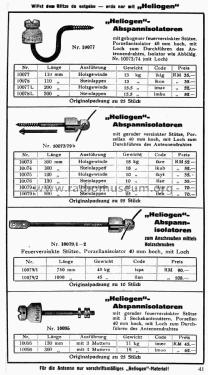 Abspannisolator 10073 ; Heliogen, Hermann (ID = 1810852) Altri tipi