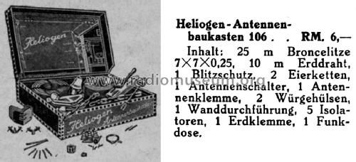 Antennenbaukasten Nr. 106; Heliogen, Hermann (ID = 1588089) Antenna