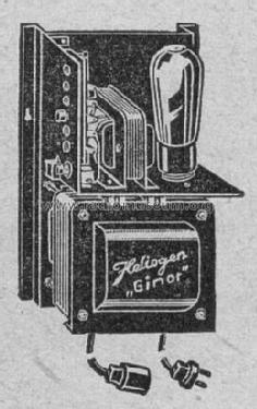 Ginor Röhren-Vorschaltgleichrichter 58225; Heliogen, Hermann (ID = 59103) A-courant