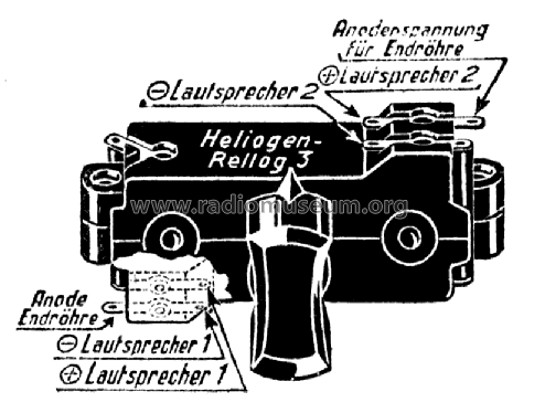 Lautsprecher-Umschalter Rellog 3 11280; Heliogen, Hermann (ID = 765175) mod-past25