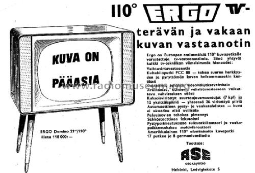 Ergo Domino ; Helkama-Radio Oy; (ID = 1150085) Televisión