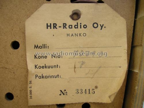 HR-Premio-Laajasointi 7830W; Helkama-Radio Oy; (ID = 1954575) Radio