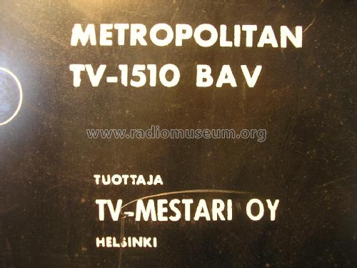 Metropolitan TV-1510 BAV; Helkama-Radio Oy; (ID = 1970529) Televisore