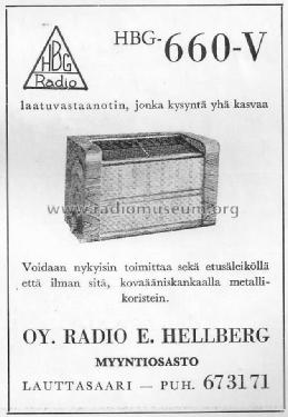 660V; Hellberg, Helsinki (ID = 1141736) Radio