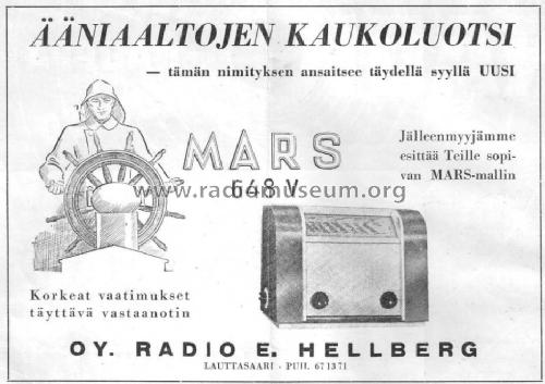 Mars 648V; Hellberg, Helsinki (ID = 1141740) Radio