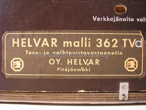 362TVd; Oy Helvar; Helsinki (ID = 1367451) Radio