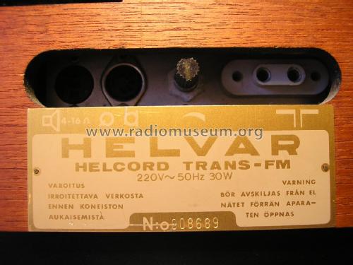 Helcord Trans-FM; Oy Helvar; Helsinki (ID = 1973408) Radio