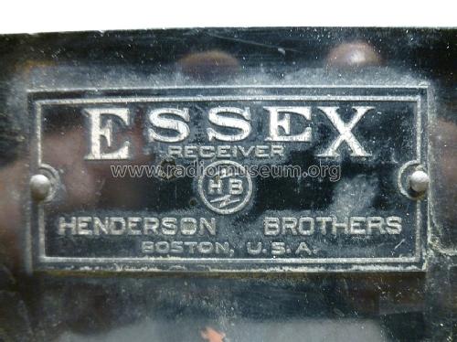 Essex Receiver ; Henderson Brothers; (ID = 1180470) Radio