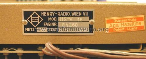HSTV 18; Henry, Kapt. (ID = 461623) Ampl/Mixer