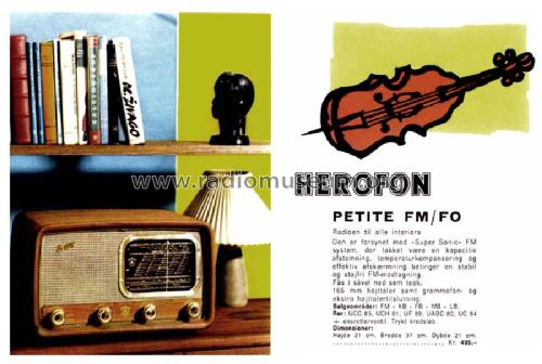 Petite FM-FO; Herofon Herophon, (ID = 2676979) Radio