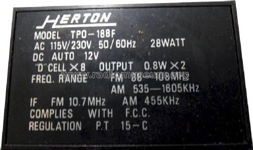 Eight 8 Track Radio Cassette Player TPO-188F; Herton, Frankfurt/ (ID = 1192641) Radio