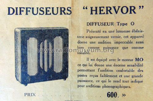 Diffuseur Type O; Hervor, Herbelot & (ID = 2145405) Speaker-P