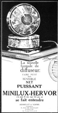 Diffuseur 'Minilux' ; Hervor, Herbelot & (ID = 1677201) Parleur