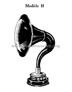 Haut-parleur à pavillon Type H; Hervor, Herbelot & (ID = 1677112) Speaker-P