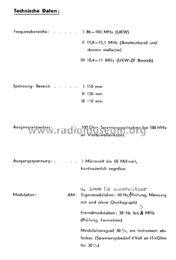 UKW-Messsender M609; Heucke, W., Techn. (ID = 3015889) Equipment