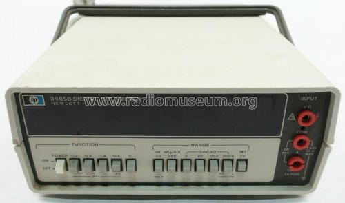 Digital Multimeter 3465B; Hewlett-Packard, HP; (ID = 2620650) Equipment