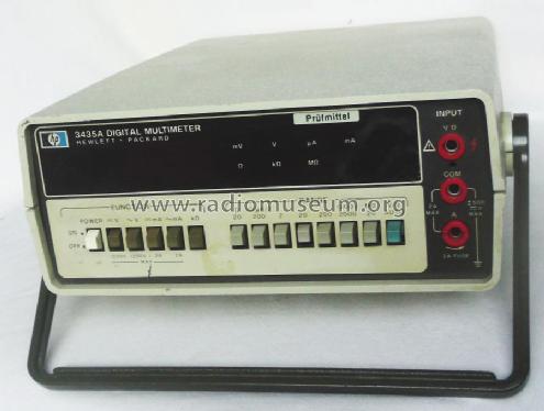 Digital Multimeter 3435A; Hewlett-Packard, HP; (ID = 1970560) Equipment