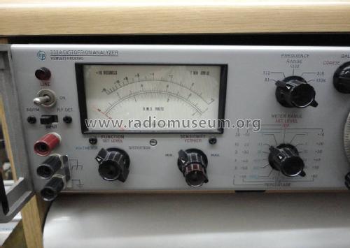 Distortion Analyzer 332A; Hewlett-Packard, HP; (ID = 1012664) Ausrüstung