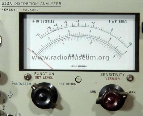 Distortion Analyzer 333A; Hewlett-Packard, HP; (ID = 253494) Equipment