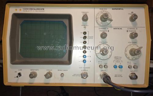 Dual Channel Oscilloscope 1220A; Hewlett-Packard, HP; (ID = 2220373) Equipment