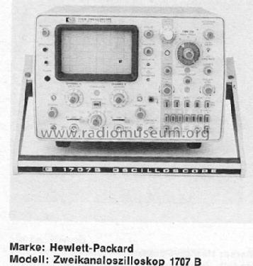 Dual Channel Oscilloscope 1707B; Hewlett-Packard, HP; (ID = 875465) Equipment