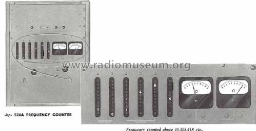 Frequency Counter 524A; Hewlett-Packard, HP; (ID = 1302526) Equipment