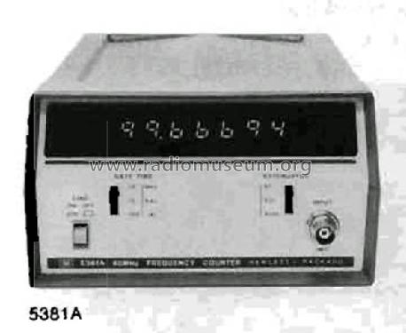 Frequency Counter 5381A; Hewlett-Packard, HP; (ID = 434425) Equipment