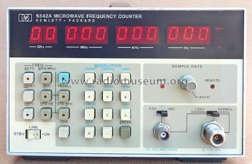 Microwave Counter 5342A; Hewlett-Packard, HP; (ID = 1454446) Equipment
